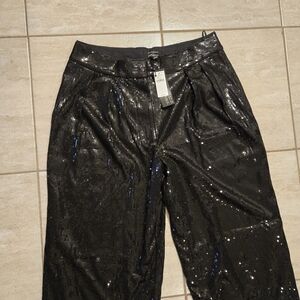 Banana Republic Black Sequin Trousers